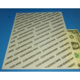 ON LINE Premium CLEAR InkJet Sticker Paper 15 Sheets Sticker Paper CLEAR GLOSS ADHESIVE Inkjet OR Laser Printer FULL 8.5x11