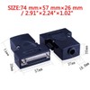 Harrisen DB25 Solderless Socket, RS232 D-SUB Serial to 25-Pin Connection
