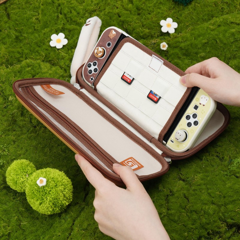 GeekShare Team Timothy Slim Case Compatible with Switch/OLED, Travel Bag