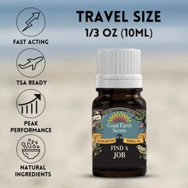 Soul Sticks 10ml Herbal Spell Oil | 100% Pure Therapeutic Grade | Rid Yourself of Negative Energy | Undiluted Natural Oil for Diffuser, Humidifier, Relaxation, & Meditation - Find a Job