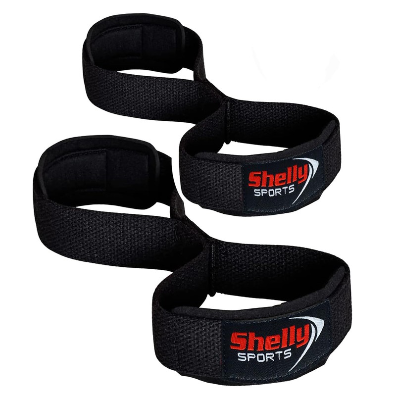 Shelly Weight Lifting Straps Figure 8 with Padded Cuff Wrist