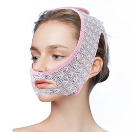 QIUWORE Chin Strap,Double Chin Reducer That Works,Reusable Lifting Bands Face,Double Chin Tightener,Chin Mask Face,Double Chin Strap