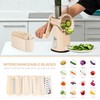 SUSTEAS Rotary Cheese Grater with Handle - Vegetable Shredder with