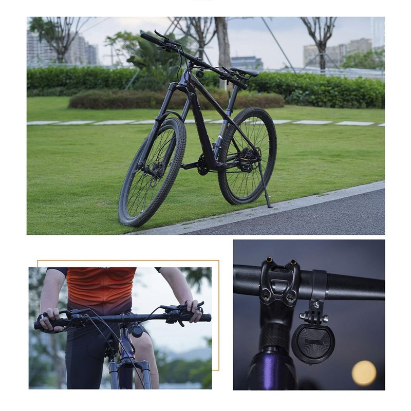 Alomejor Adjustable 80-130DB Electric Bicycle Horn with Remote Control, USB