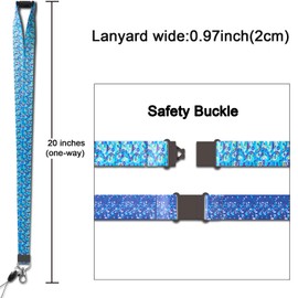 Lanyard for ID Badge Holder Women Kids Keys Men Cruise lanyards Key Card lanyards Detachable Breakaway Safety Lanyards with Badges Holders Name Lanyard Wide 0.79 inches(2cm) 5 Pack