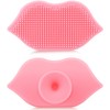 2 Pieces Lip Scrub Brush, Silicone Lip Scrubber and Exfoliating