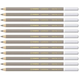 STABILO 1400/706"Carb0thello Chalk-Pastel" Colouring Pencil - Warm Grey 4 (Pack of 12)