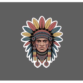 Sticker Dynasty Aztec Sticker Native History Americas Culture Warrior Gift Waterproof NEW