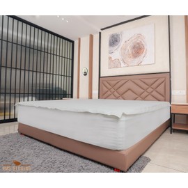 RMS Zip-On Fitted Sheet Set - 1 Fitted Sheet (Base + Zip Sheet) & 1 Zip Sheet - Designed for Mattresses Up to 19" Inch Deep Pockets King Size - 600 TC - Light Grey Color