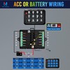 MICTUNING 12 Gang Switch Panel, P1B LED Touch Control Panel