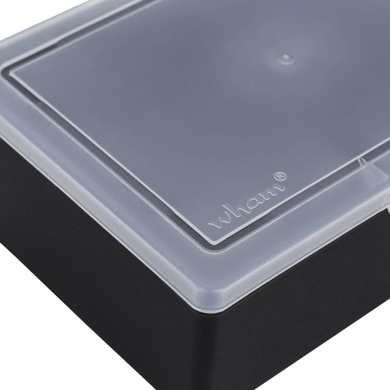 Wham Non-Compartmental 2.02 19cm Plastic Storage Box Recycled Black Clear