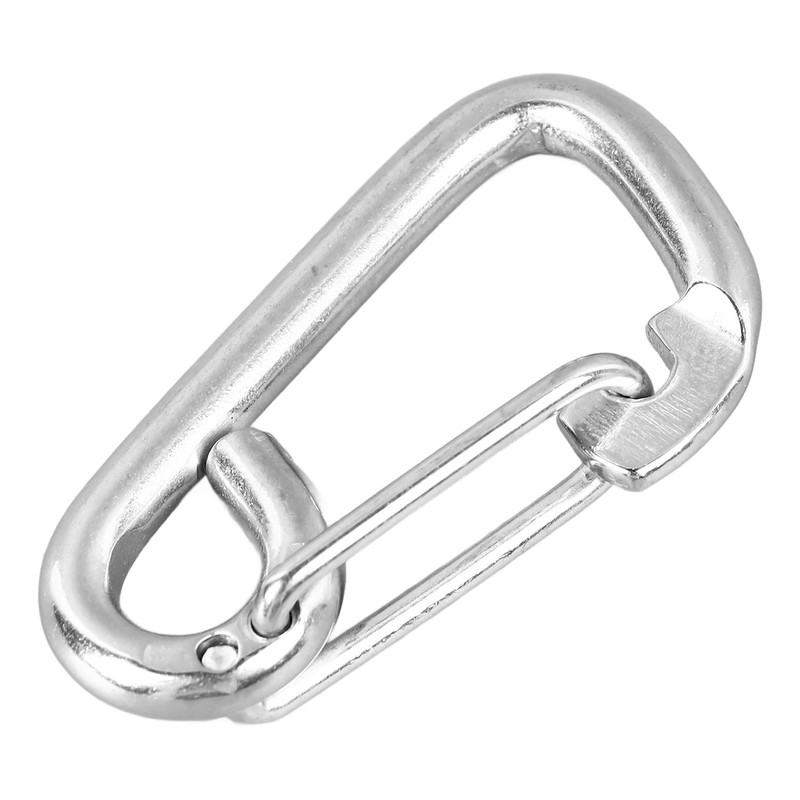 5 Pcs Spring Hook 316 Stainless Steel Carabiner Clip Heavy