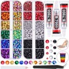 8500 PCS Flatback Rhinestones for Crafting and 3PCS B7000 Glue