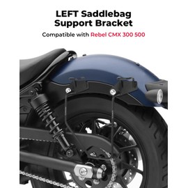 KEMIMOTO Left Saddle Bags Support Bracket/Bar Compatible with Rebel CMX 500 300 250 Storage Bag Frame Bracket Holder 2017-2023 Left Side