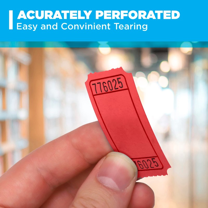 HENRY DOTS Raffle Tickets - Blank Single Roll - Roll