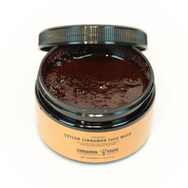 Cinnamon Face Mask & Scrub - 5oz (140g) net with Organic Ceylon Cinnamon, Organic Honey and and Organic Orange Oil. Zero chemicals. All natural.