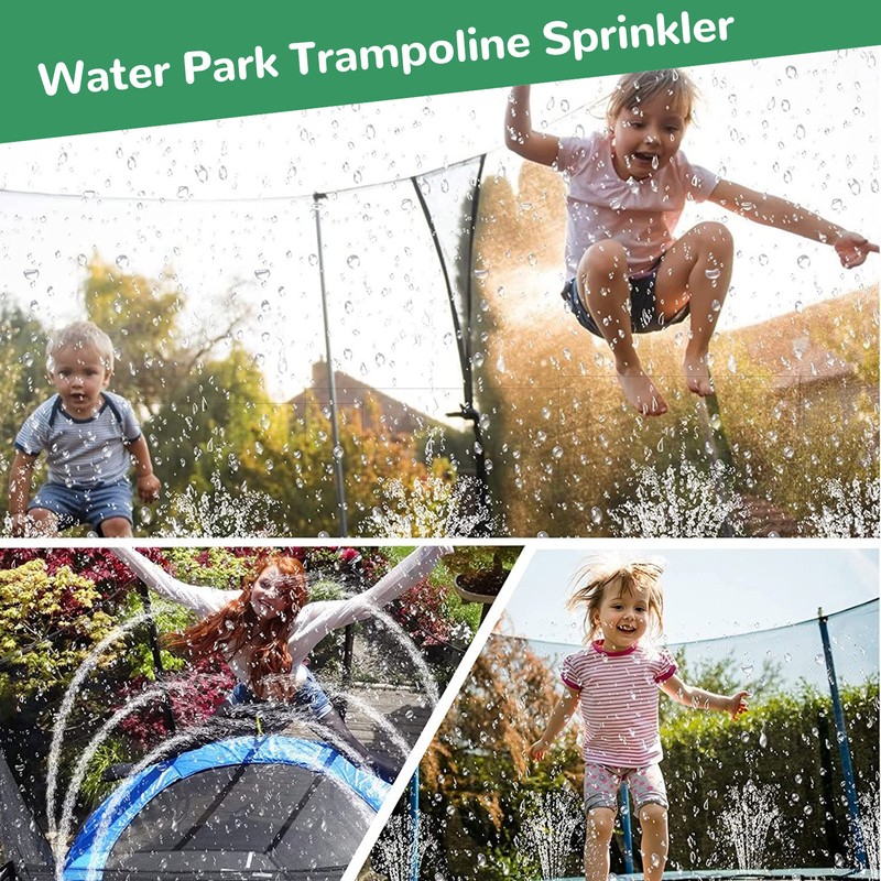 Outside Trampoline Sprinkler Adjustable Heavy Duty Waterpark Sprinkler Fun Summer