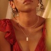 Fettero Women's Necklace, 14k Gold, Hypoallergenic, Simple, Pendant, Chain, Popular