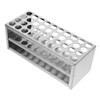 Hohopeti 40holes Test Tube Rack Stainless Steel Tube Holder for
