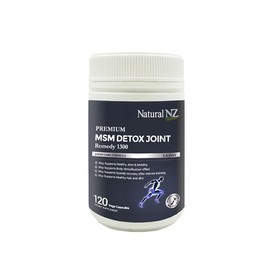 etc Natural NZ Premium MSM Detox Joint Remedy 1300 120 Capsules / 내추럴엔젯 프리미엄 MSM 디톡스 조인트 레미디 1300 120캡슐