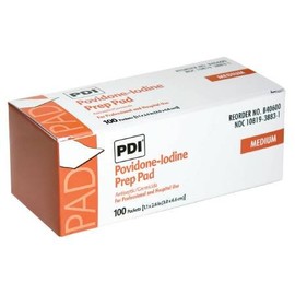 MCK32012300 - Professional Disposables PVP Prep Pad PDI Povidone Iodine, 10% Individual Packet 1-3/16 X 2-5/8 Inch