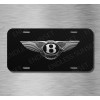 Amel Bentley Simulated Carbon Fiber Luxury Car License Plate Front