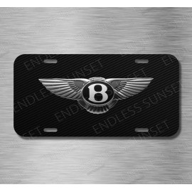 Amel Bentley Simulated Carbon Fiber Luxury Car License Plate Front Auto Tag Plate