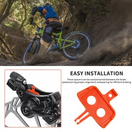 Bicycle Brake Pad Spacer, Hydraulic Disc Brake Pad Spreader Instert Tool for Shimano, Mountain Bike（2PCS）