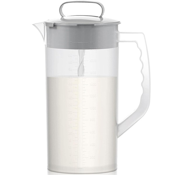 AIIHAC Breast milk pitcher, 64oz/ 2000ml Mixing pitcher with lid,