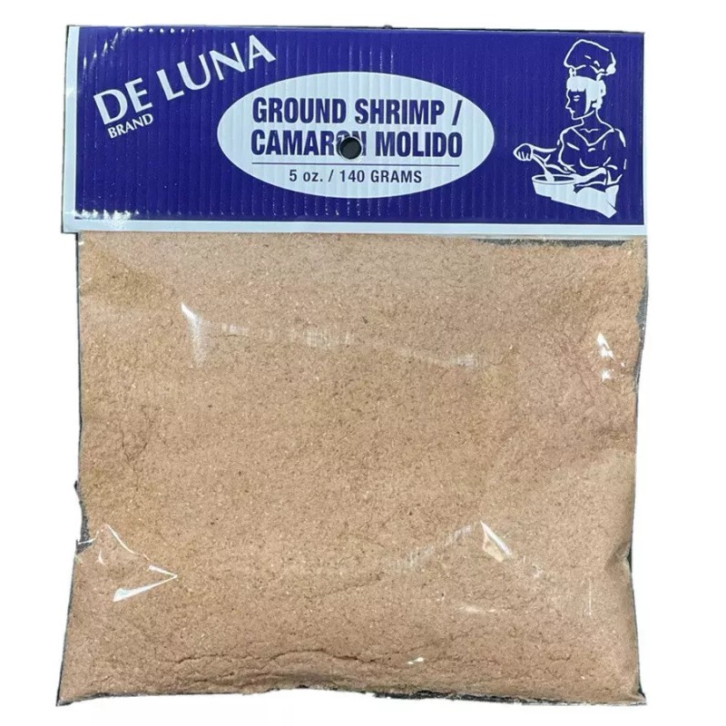 De Luna Brand Dried Ground shrimp 2- 5 oz Bags/Camaron