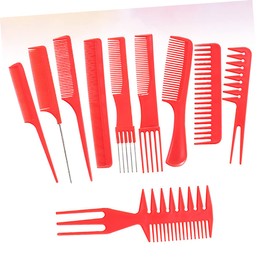 LALAFINA 20pcs Hair Salon Comb Set Professional Hair Brush Double Sided Comb for Men Women Smoothing Blow Dry Brush