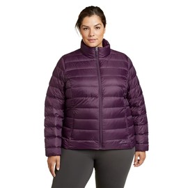 Eddie Bauer Women's CirrusLite Down Jacket, Deep Eggplant Recycled, X-Large