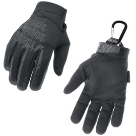 Mechanix Wear Operation Glove Windproof Waterproof Touch Screen Capable + TS Tactical Gear Carabiner Original Glove (Element) - Black , size: xxl