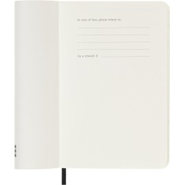Moleskine Weekly Planner 2027, Soft Cover 12 Month Diary with Space for Notes and Elastic Closure, Pocket Size 9x14 Cm, Black