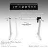 VIVO Electric Standing Desk Frame, Rear-Set Legs, Single Motor Memory