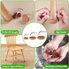 Slanted Chair Leg Floor Protectors(Clear, Fit: 0.8"-1.1")