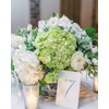 Coferset 5pcs Hydrangea Artificial Flowers Real Touch 20 inch Lifelike