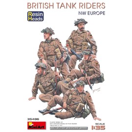 Mini Art 35496 1:35 Figuren Britische Soldaten mitfahrend (5) RH - originalgetreue Nachbildung, Modellbau, Plastik Bausatz, Basteln, Hobby, Kleben, Modellbausatz, Zusammenbauen, unlackiert