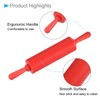 CoCud Silicone Rolling Pins, 11.8" Length, Silicone Non-Stick Ergonomic Handle