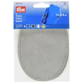 Prym 929354 Patches Veloursleder (nähen) 10 x 14 cm grau