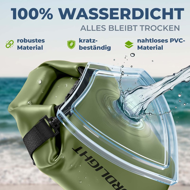 Nordlight Dry Bag 2 L Waterproof Bag – (Olive Green)