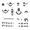 Bandai 30MM 1/144 Option Parts Set 7 (Customize Heads B)