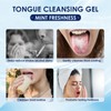 Tongue Cleaner Gel with Tongue Brush - Tongue Scraper Gel