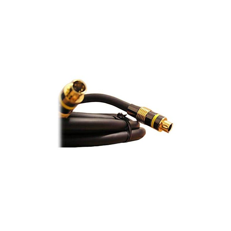 5m 8mm Thick SVHS S-Video Video Cable Gold Plated 75