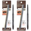 (Set of 2) Waterproof Glide Gel Eyeliner Pencil, Smudge-Proof, 24H