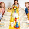 50 Pcs Candles Birthday Paper Plates 10 Inch Birthday Large