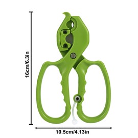 lasuroa Floral Scissor, 2 in 1 Stainless Steel Garden Flower Shear Replaceable Blade Florist Tools for Cutting Fresh Flowers Leafs Rose Thorn (Green)