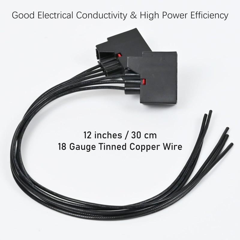 2Pcs Front Turn Signal Light Connector for Jeep Wrangler JK