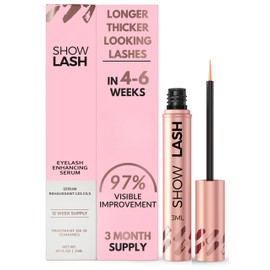 LeVaye Cosmetics Show Lash Eyelash Serum for Longer, Thicker, Gorgeous Looking Lashes, Cruelty Free Lash Serum