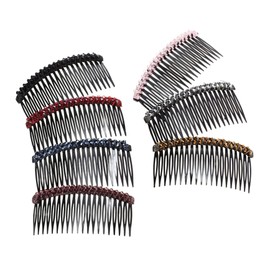 IWOWHERO 7pcs Rhinestone Hair Teeth Comb Clamp for Women Head Band French Hair Comb Clip